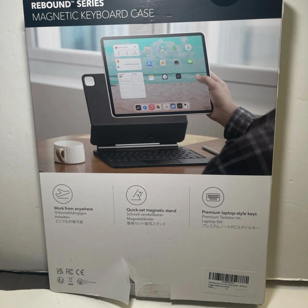 ESR Rebound Series Magnetic Keyboard Case For iPad Pro 12.9 Black
